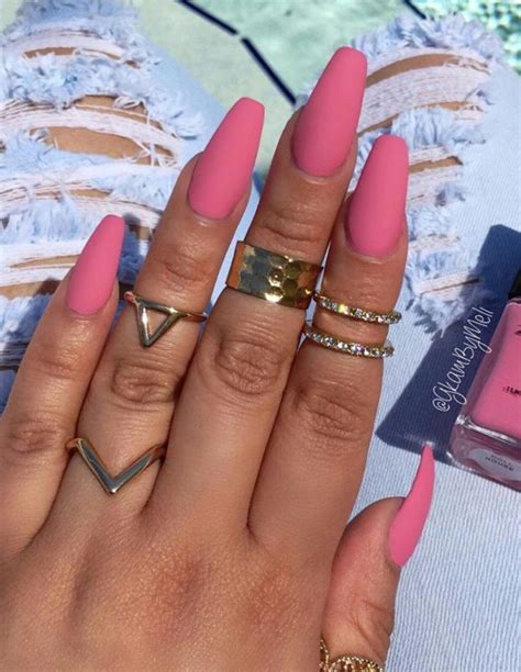 summer pretty matte nails|More.